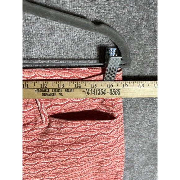 Old Navy The Pixie Ankle Stretch Pants Womens Size 8 Orange Fish Coral Pink - Picture 7 of 10